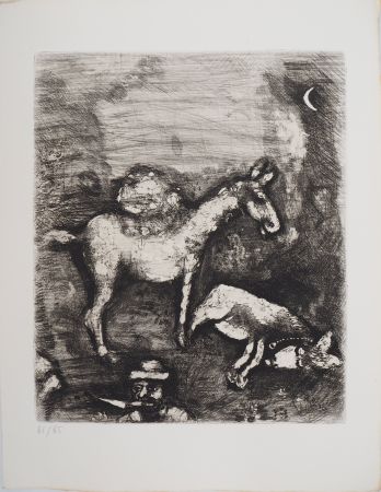 Гравюра Chagall - Les deux mulets