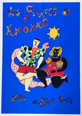Сериграфия De Saint Phalle - Les fiancés de Knokke 