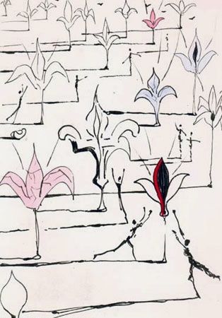 Гравюра Dali - Les Fleurs
