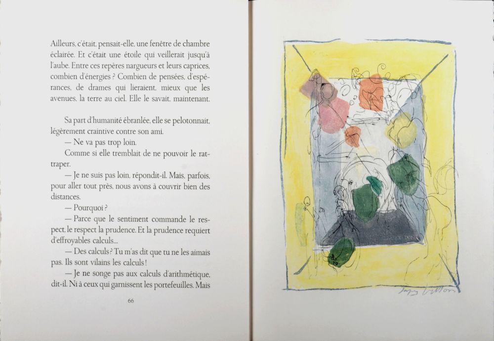Гравюра Villon - Les frontières du matin, 1962 - Full book (Hand-signed & numbered!)