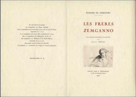 Иллюстрированная Книга Brouet - Les frères Zemganno. Eaux-fortes dessinées et gravées par Auguste Brouet.