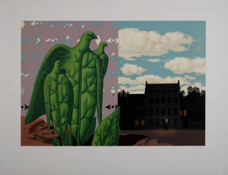 Литография Magritte - Les Grands Oiseaux sont ceux de l'Île au Trésor, 1968