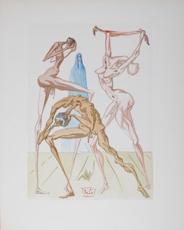 Литография Dali - Les habitants de Prato