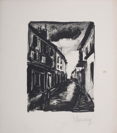 Литография Vlaminck - Les Hommes Abandonnés, 1927