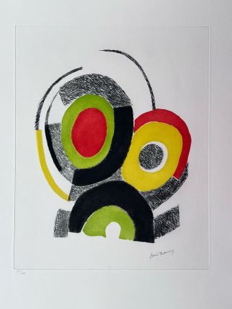 Офорт И Аквитанта Delaunay - Les illuminations de Rimbaud