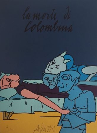 Литография Adami - Les Impromptus du matin - Colombine