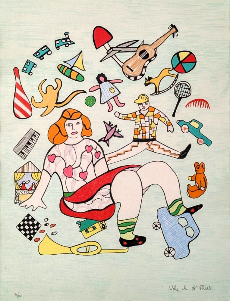 Литография De Saint Phalle - Les Jouets 