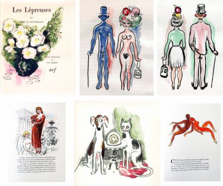 Иллюстрированная Книга Van Dongen - LES LÉPREUSES. 25 lithographies originales en couleurs (1947)