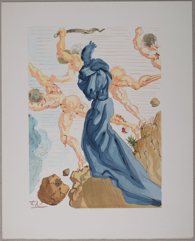 Литография Dali - Les Margelles du Phlégéton