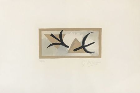 Литография Braque - Les Martinets 