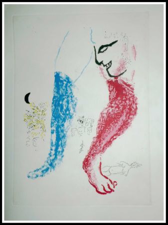 Офорт Chagall - LES MAUVAIS SUJETS - Planche 10
