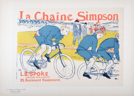 Литография Toulouse-Lautrec - Les Maîtres de l' Affiche : La Chaîne Simpson, 1900
