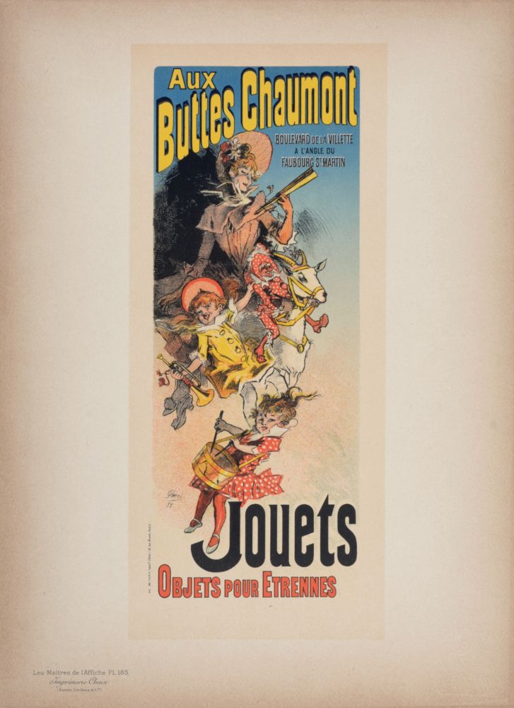 Литография Cheret - Les Maîtres de l'Affiche : Aux Buttes Chaumont, 1898