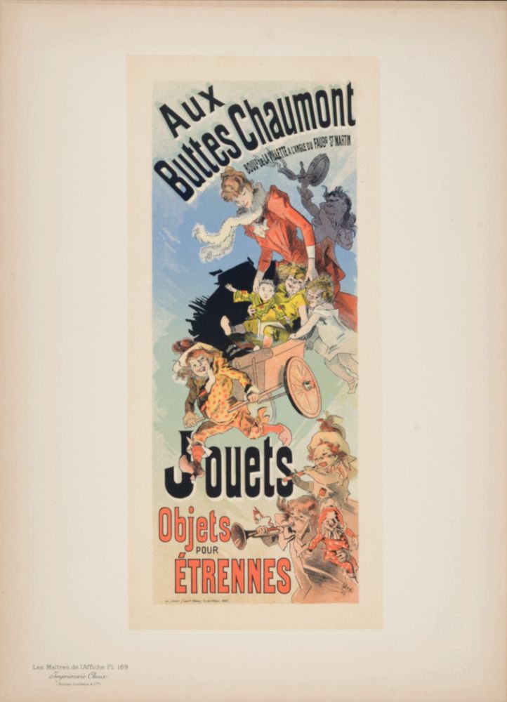 Литография Cheret - Les Maîtres de l'Affiche : Aux Buttes Chaumont Jouets, 1898