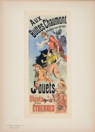 Литография Cheret - Les Maîtres de l'Affiche : Aux Buttes Chaumont Jouets, 1898