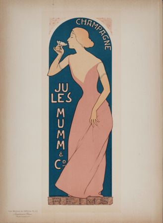 Литография Realier-Dumas - Les Maîtres de l'Affiche : Champagne Jules MUMM & Co, 1897