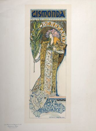 Литография Mucha - Les Maîtres de l'Affiche : Gismonda (Sarah Bernhardt), 1896