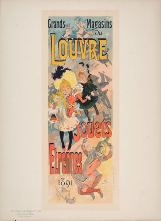 Литография Cheret - Les Maîtres de l'Affiche : Grands Magasins du Louvre (1), 1891