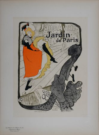 Литография Toulouse-Lautrec - Les Maîtres de l’Affiche : Jane Avril, 1898