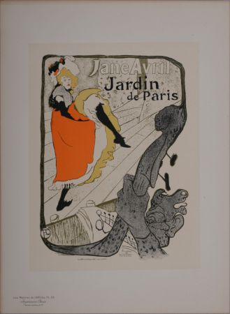 Литография Toulouse-Lautrec - Les Maîtres de l'Affiche : Jane Avril, 1898 - PL. #110.