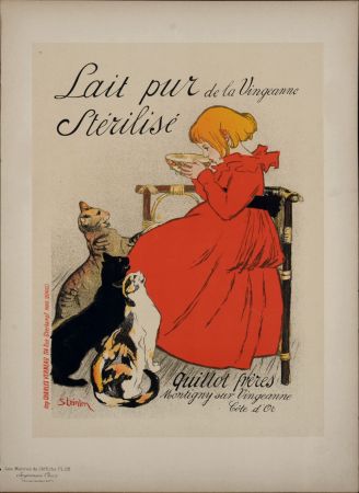Литография Steinlen - Les Maîtres de l'Affiche : Lait Pur Stérilisé de la Vingeanne, 1897