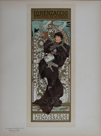 Литография Mucha - Les Maîtres de l’Affiche : Lorenzaccio, 1898
