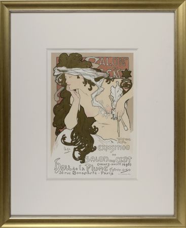 Литография Mucha - Les Maîtres de l'Affiche : Salon des Cent, 1897 (FRAMED)
