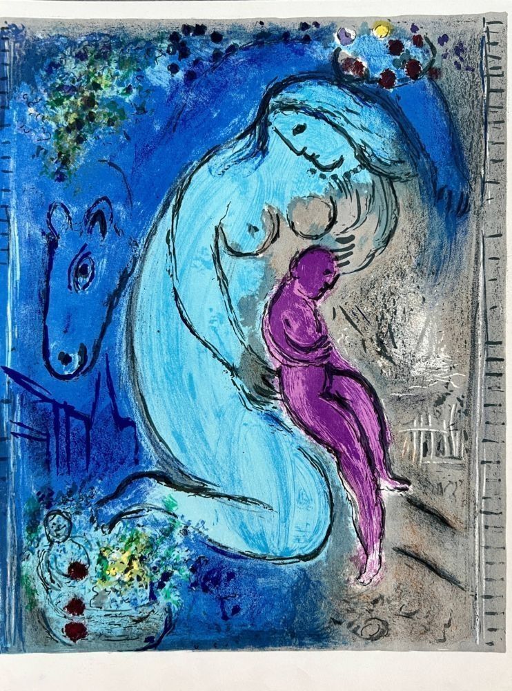 Литография Chagall - Les Monstres de Notre-Dame