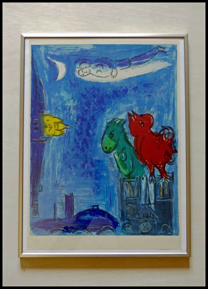 Литография Chagall - LES MONSTRES DE NOTRE DAME