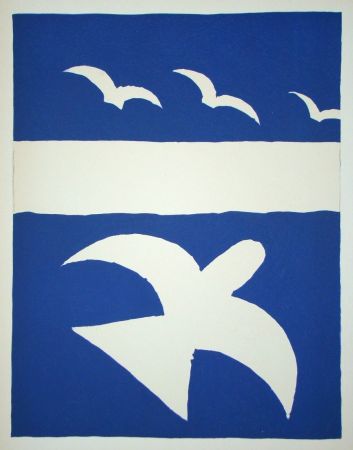 Литография Braque - Les Oiseaux