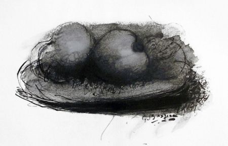 Литография Braque - Les Pommes from Espace