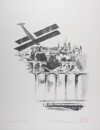 Литография Delaunay - Les Ponts et Notre Dame, 1969