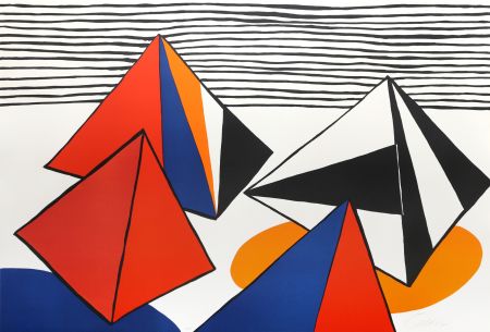 Литография Calder - Les Pyramides Grandes