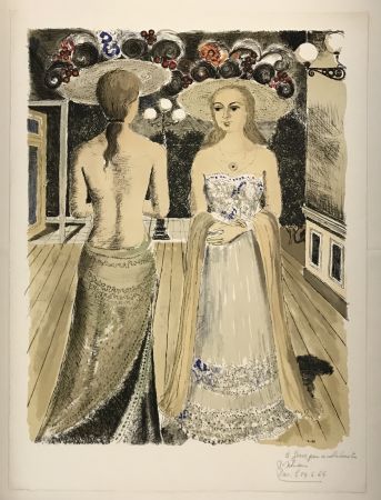 Литография Delvaux - Les Rivales