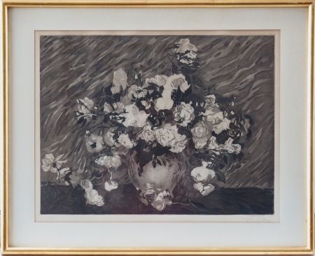 Офорт И Аквитанта Villon - Les roses (d'après Van Gogh)