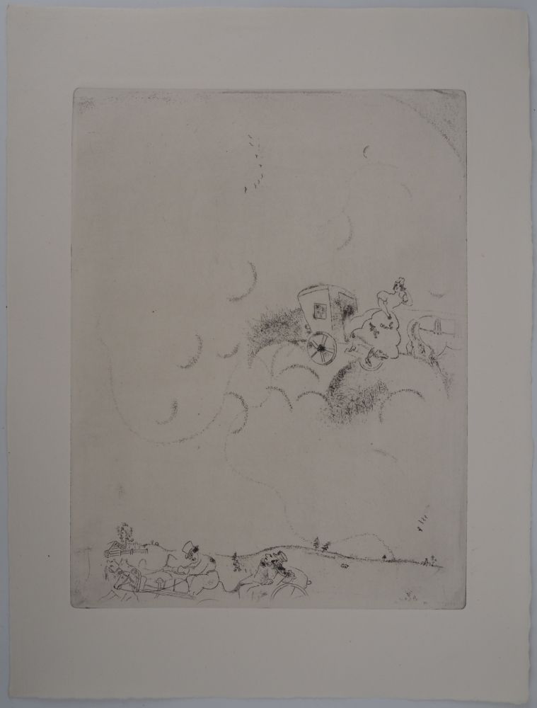 Гравюра Chagall - Les rêves de Tchitchikov