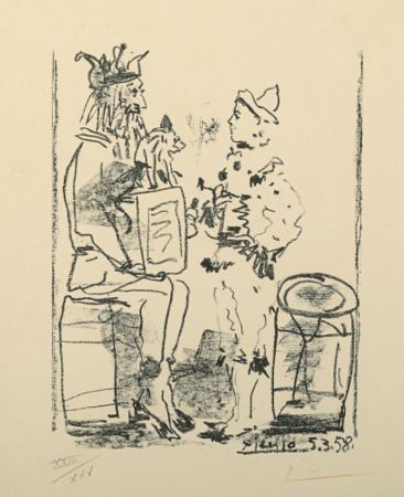 Литография Picasso - Les Saltimbanques, from Souvenirs d'un collectionneur (B. 855; M. 285)