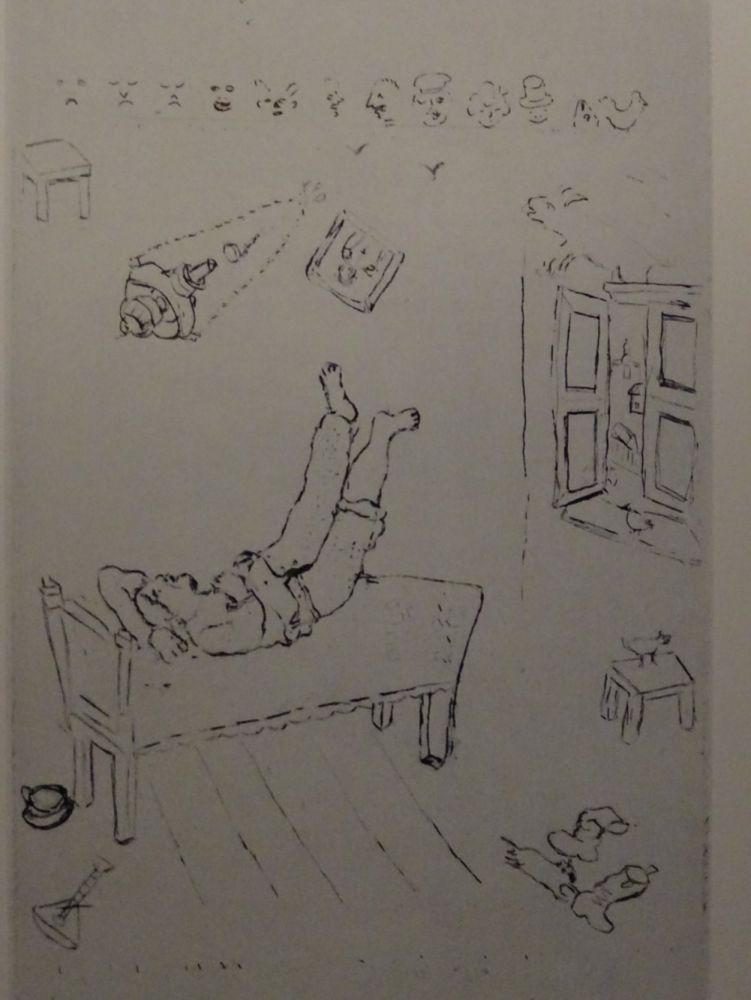 Офорт Chagall - Les sept Peches Capitaux: La Paresse 1