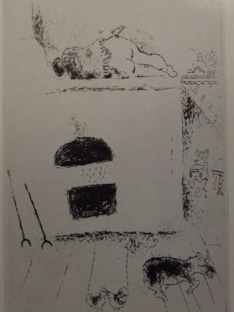 Офорт Chagall - Les sept Peches Capitaux: La Paresse 2