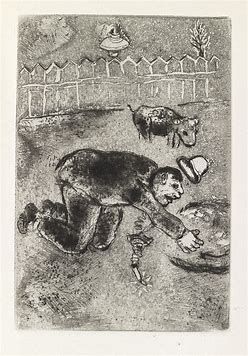Офорт Chagall - Les sept Peches capitaux: L'Avarice 11