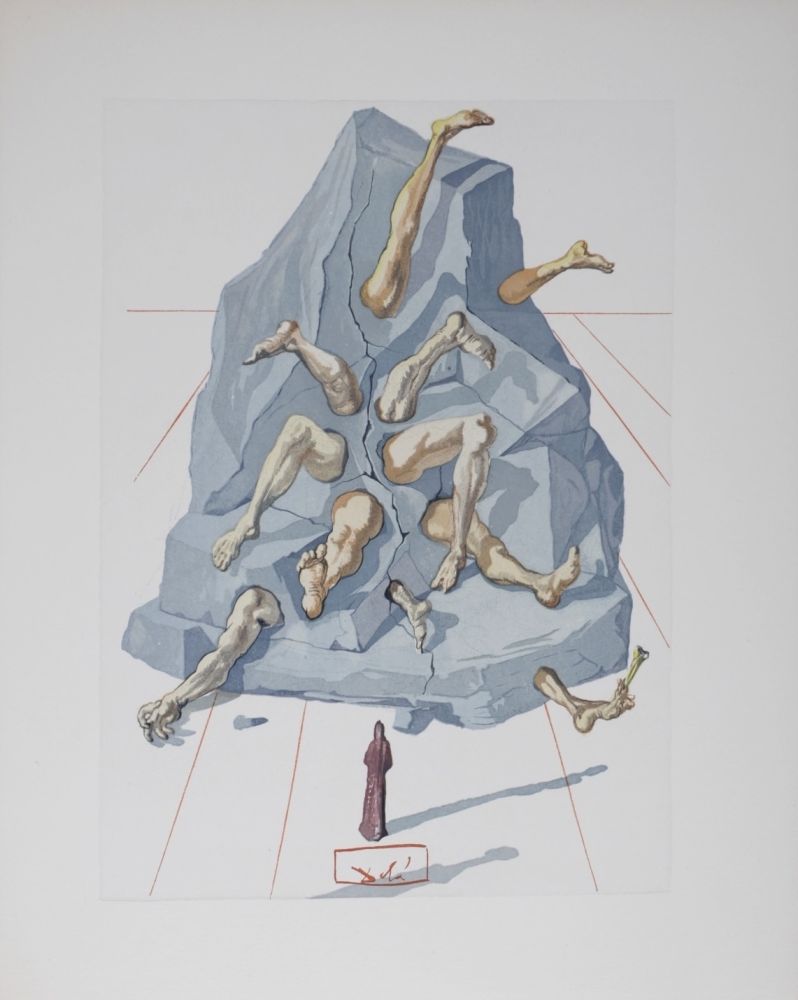 Литография Dali - Les Simoniaques