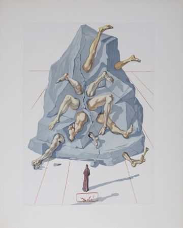 Литография Dali - Les Simoniaques