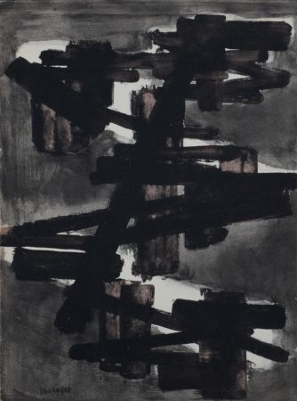 Трафарет Soulages - Les Temps Obscurs, 1953 - Very scarce!