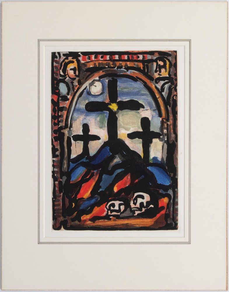Акватинта Rouault - Les tres croix