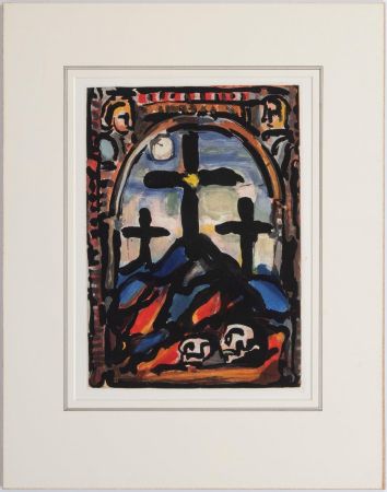 Акватинта Rouault - Les tres croix