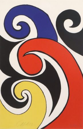 Литография Calder - Les Vagues