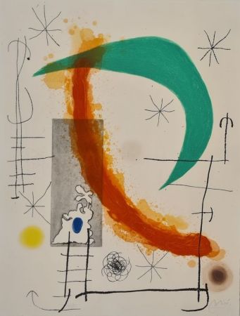 Офорт И Аквитанта Miró - L'Escalade 