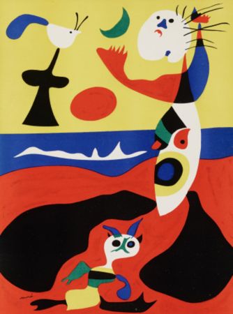 Литография Miró -  L'ete Summer