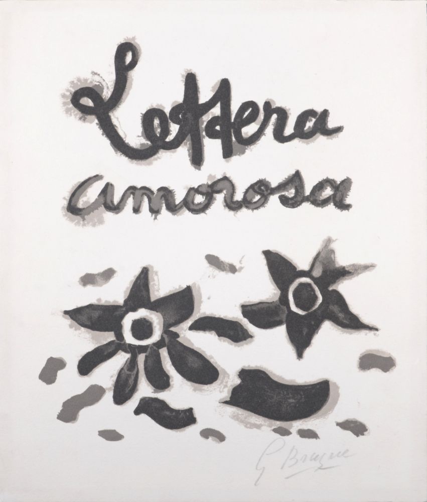 Литография Braque - Lettera Amorosa - Hand-signed