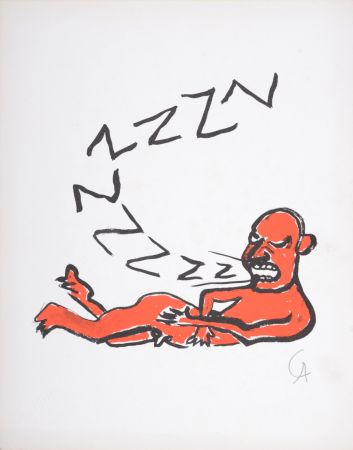 Нет Никаких Технических Calder - Lettera Z, C. 1974 - Hand-signed